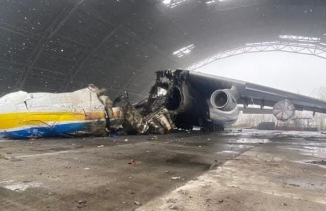 Появились новые фото уничтоженного оккупантами самолета «Мрия»