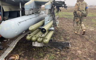 Украинские военные подбили вертолет оккупантов