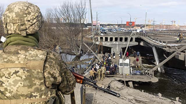 На трассе Киев — Чоп построят временную переправу через реку Ирпень