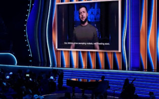 Зеленский выступил на церемонии награждения «Грэмми»