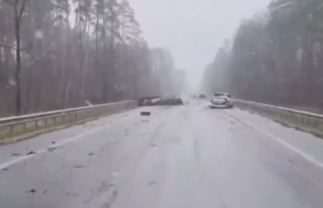 Как сейчас выглядит дорога из Киева в Бородянку, видео