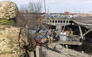 На трассе Киев — Чоп построят временную переправу через реку Ирпень