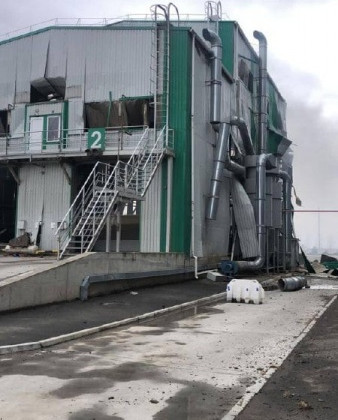 В Николаевской области нанесен ракетный удар по элеватору, фото
