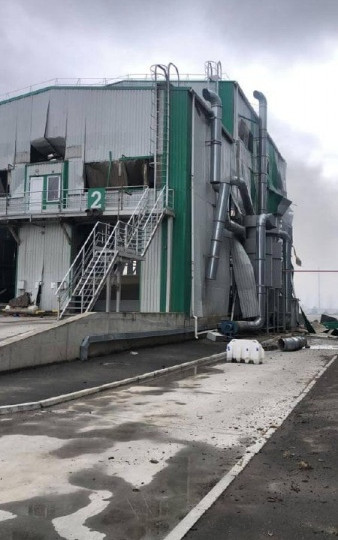В Николаевской области нанесен ракетный удар по элеватору, фото
