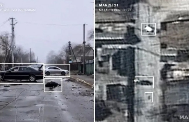 Тела лежали на улицах еще с середины марта: спутниковые снимки Бучи развенчали фейк РФ