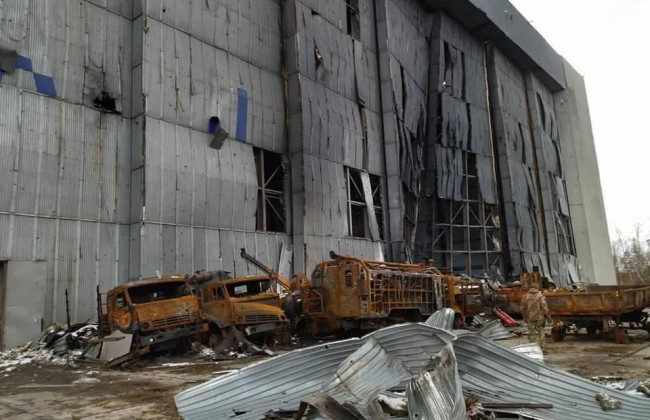 Как выглядит аэропорт Гостомеля после боев, фото