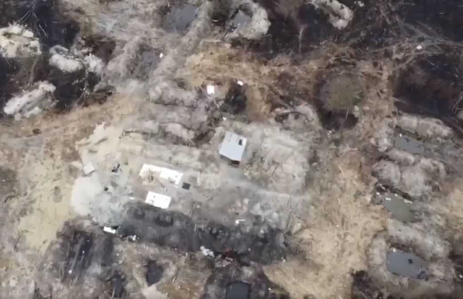 В Чернобыльской зоне оккупанты нарыли окопы и капониры: видео