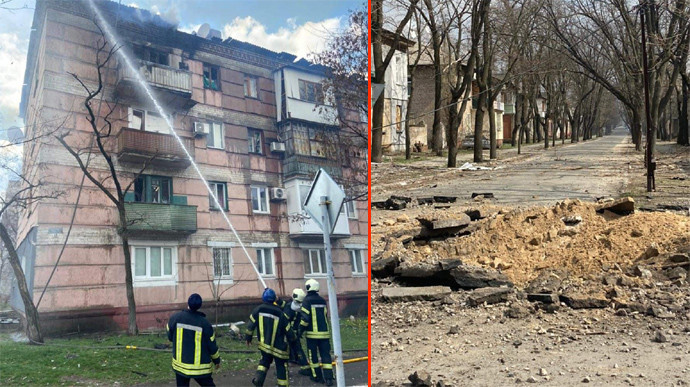 Момент вибуху у житловому кварталі Сєвєродонецька потрапив на відео