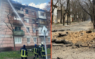 Момент вибуху у житловому кварталі Сєвєродонецька потрапив на відео