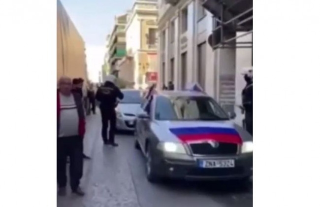 В Греции люди жестоко отреагировали на автопробег россиян, видео