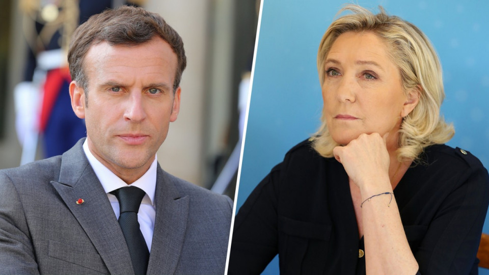 Выборы президента Франции: Макрон и Ле Пен набирают в первом туре равное число голосов