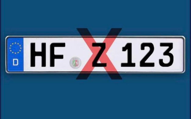 В немецком округе Херфорд прекращают выдавать автономера, содержащие букву Z