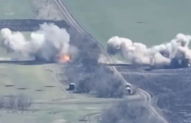 ВСУ эффектно уничтожили минометную батарею оккупантов, видео