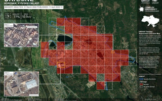 Насколько разрушены города в Киевской области: спутниковые снимки