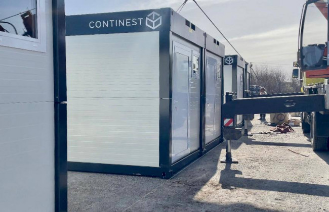 У Бородянці встановили модульні будинки для співробітників ДСНС та волонтерів