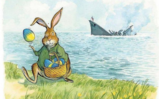 Украинский кролик и тонущая «Москва»: The Times опубликовал пасхальную открытку