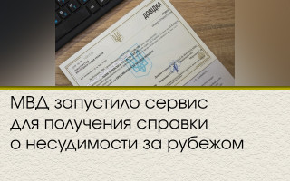 МВД запустило сервис для получения справки о несудимости за рубежом
