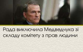 Рада виключила Медведчука зі складу комітету з прав людини