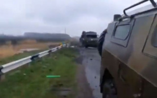 ВСУ разбили очередную колону оккупантов, видео