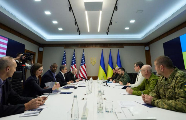 Єрмак повідомив деталі зустрічі Ентоні Блінкена та Ллойда Остіна з Зеленським