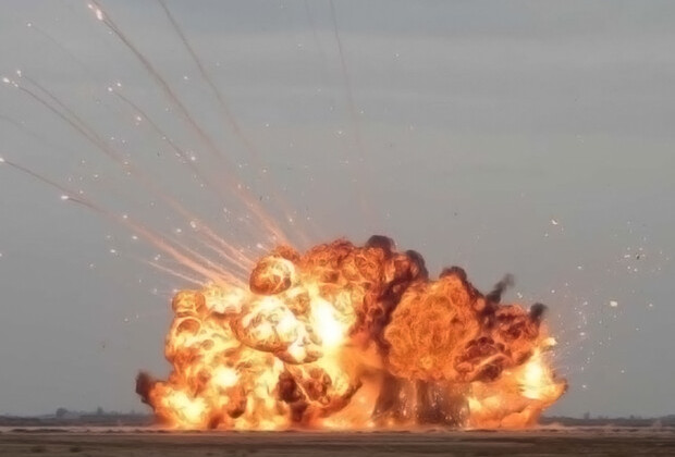 ГСЧС показала эффектное видео уничтожения 475 вражеских боеприпасов