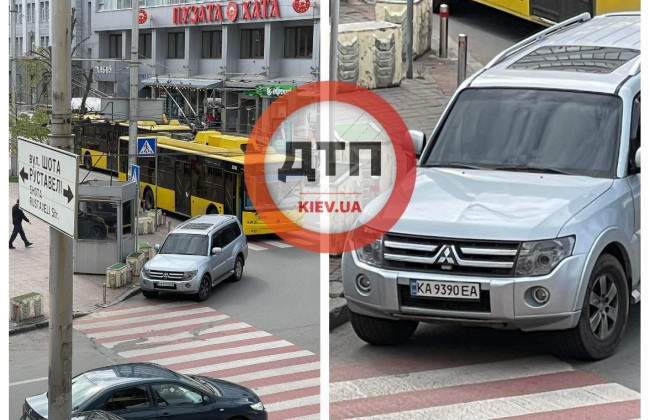 В Киеве «герой парковки» парализовал движение троллейбусов