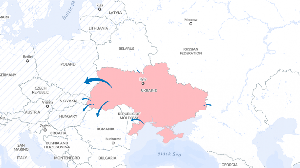 Через війну з України виїхало майже 5,5 млн осіб