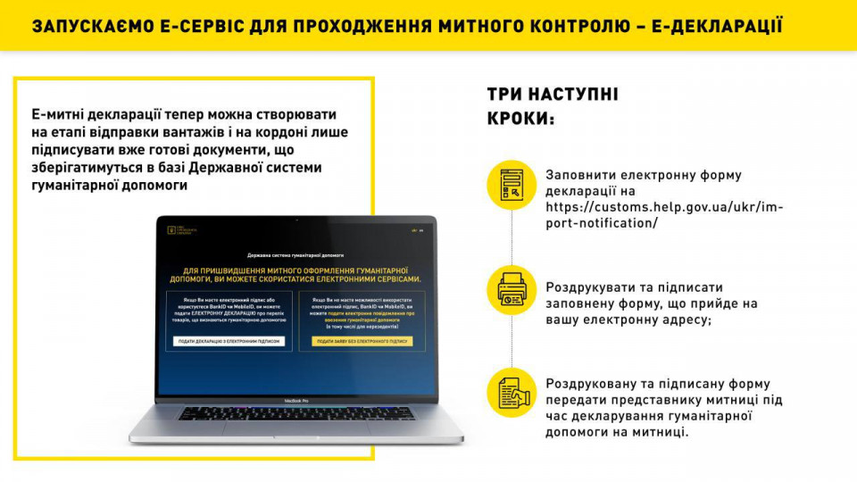 Кирилл Тимошенко: Заработала таможенная Е-декларация для гуманитарных грузов