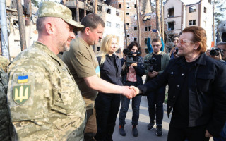 Знаменитая группа U2 посетила Киевскую область, видео