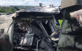Под Харьковом сбили вражеский вертолет Ми-28