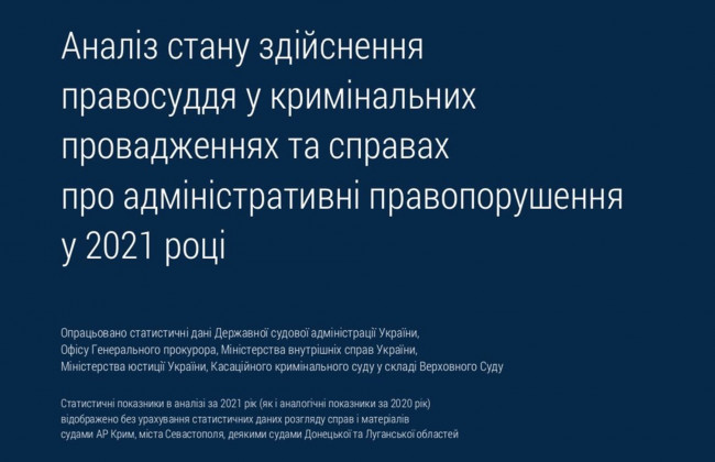 Стан здійснення правосуддя у кримінальних провадженнях та справах про адмінравопорушення: аналіз ККС ВС