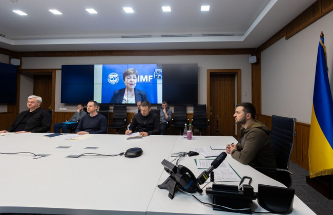 Зеленський обговорив подальшу фінансову підтримку України з директоркою МВФ