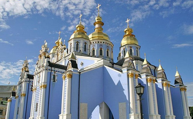 Михайловский собор заиграл колоколами «Ой, у лузі червона калина»:  видео