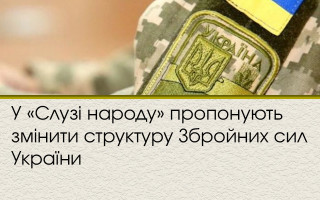 У «Слузі народу» пропонують змінити структуру Збройних сил України