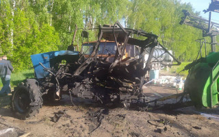 В Черниговской области на мине подорвался трактор