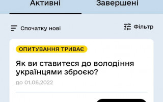 У Дії запустили опитування щодо вільного володіння зброєю