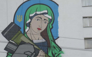 В Киеве новый мурал «Джавелина» могут закрасить в первый день после открытия: причина