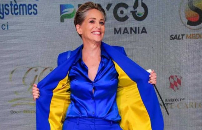 Шэрон Стоун необычно поддержала Украину на Каннском кинофестивале, фото