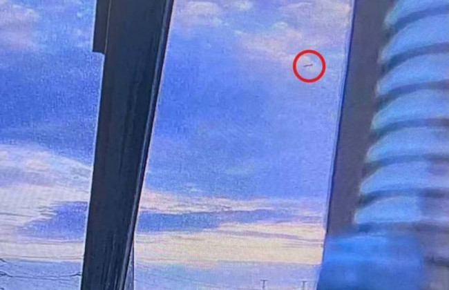 Российская ракета пролетела над Южноукраинской АЭС, фото