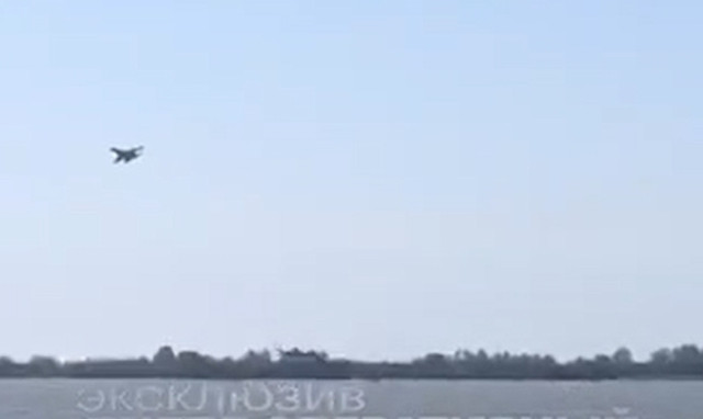 Опубликовано видео воздушного боя в Одесской области