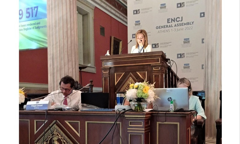 Оксана Блажівська представила Україну на Генеральній Асамблеї Європейської мережі рад юстиції: основні тези виступу