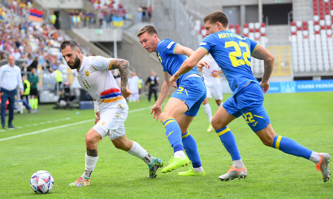 Сборная Украины разгромила Армению в матче Лиги наций