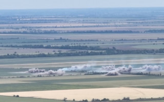 ВСУ показали уничтожение вражеской батареи пушек Гиацинт-С на Херсонщине: видео