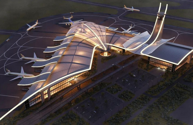 В сети показали фантастический концепт пассажирского аэропорта «Мрия» в Гостомеле, фото
