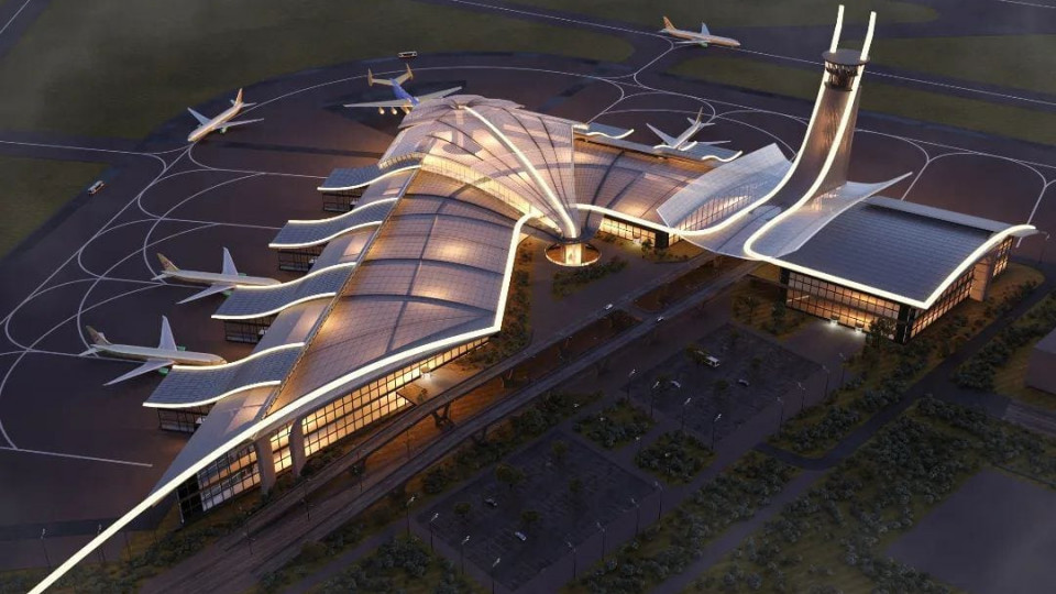 В сети показали фантастический концепт пассажирского аэропорта «Мрия» в Гостомеле, фото
