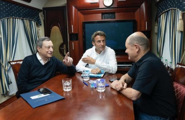 Макрон, Шольц и Драги прибыли в Украину, — Антон Геращенко