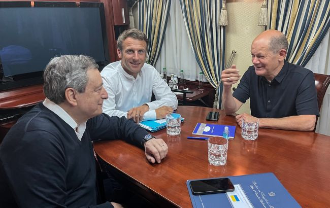 Макрон и Шольц выступили с первыми заявлениями в Киеве