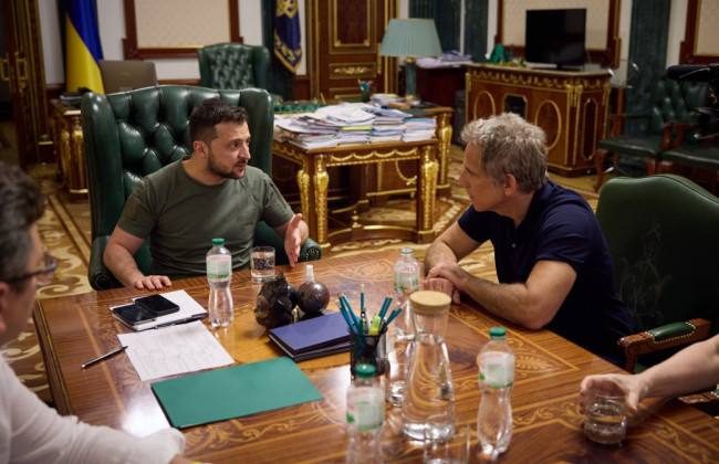 Голлівудський актор Бен Стіллер зустрівся із Зеленським, відео