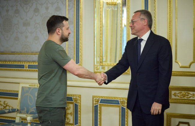 Зеленський зустрівся з президентом Загальної конфедерації промисловців і підприємців Італії