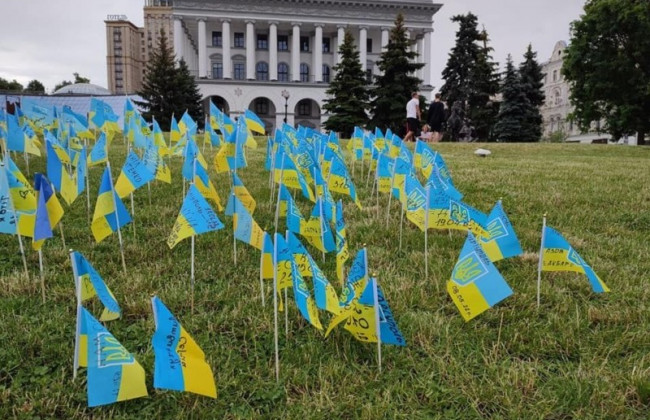 В Києві вшанували пам’ять загиблих бійців «Азову»: фото